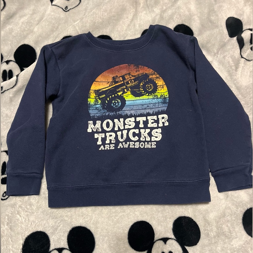Boys 3t sweater monster trucks